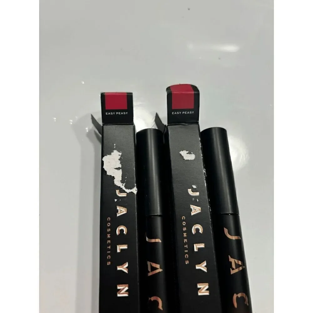 Jaclyn Cosmetics Poutspoken Liquid Lipstick in Easy Peasy Lot of 2